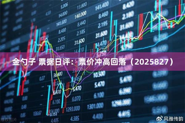 金勺子 票据日评：票价冲高回落（2025827）